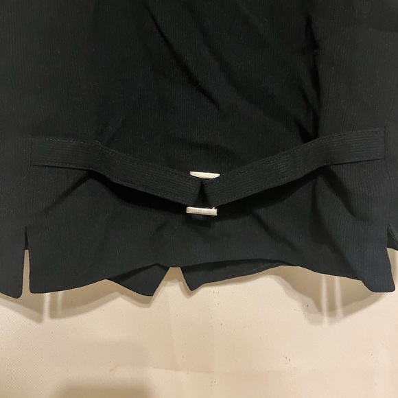 Vintage Alex Garfield Black Sleeveless Button-Up Suit Vest size S 90s - Picture 3 of 4